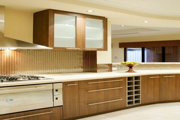wooden modular kitchen in dwarka